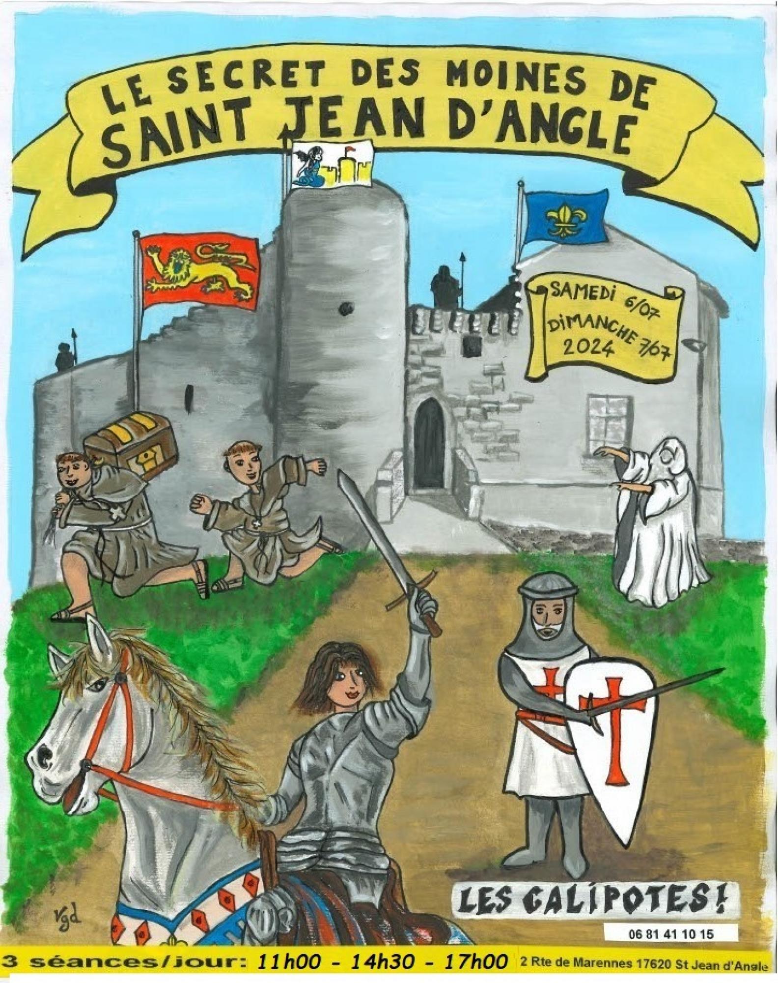 Site en scène: The secret of Saint Jean d'Angle monks at fairy Mélusine castel